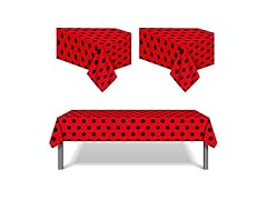 6 Pack Ladybug Party Tableclot