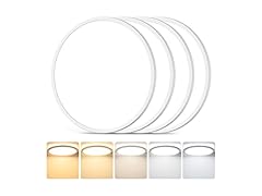 3200LM Flush Mount Ceiling Light Fixtures, 12in 24W