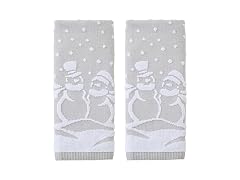 SKL Home Christmas Winter Scenic Snowmen 100% Cotton