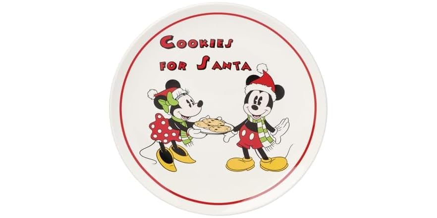 Lenox Disney Holiday Cookies for Santa Plate