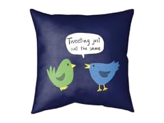 "Tweeting Just Isn't The Same" Medium Double Sided Pillow