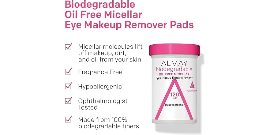 Visual Reference: Almay Biodegradable Makeup Remover Pads