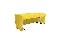 LA Linen Open Back Polyester Poplin Fitted Tablecloth For Classroom Tables