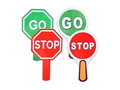 JHGCVX Stop and Go Sign 4pc 9.8x5.9