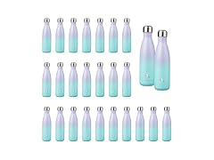 Konokyo 24 Pack 17 oz Insulated  Water Bottle Lavender