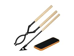 28 Inch Fireplace Tongs and Fire Poker Set