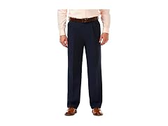 Haggar Men (34W x 32L) Cool Pleated Golf Pant