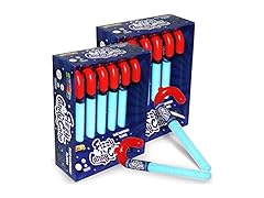 12PK Blue Fizzy Candy Cane, Blue Raspberry