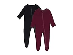 2Pcs Rayon Baby Footed Long Sleeve PJ's