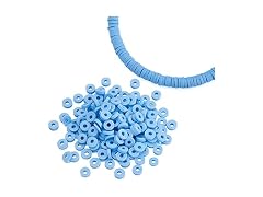 KISSITTY 1 Strand Light Sky Blue Flat Round