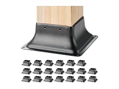 4x4 Post Base 20Pcs, Internal 3.6"x3.6" Heavy