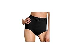 Bali Women's (8) Lacy Skamp Brief Panty (8 Black)