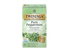 Twinings Pure Peppermint Herbal Tea, 20 Count