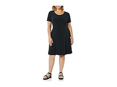 Amazon Essentials Womens SS Crew Neck ALine Dress