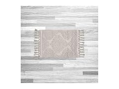 Jean Pierre - Ricardo Bath Mat, Woven Fringe
