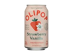 1CT OLIPOP Strawberry Vanilla Prebiotic Soda 12 oz