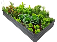 Sunnydaze Galvanized Steel 4 x 8 ft Garden Bed