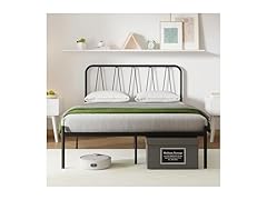 Novilla Queen Size Bed Frame with Modern Headboard