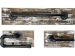 3 Pc Rustic Bathroom Hardware Set