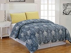 Lucienda 3pc Duvet Set - Grey-Blue