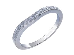 0.18 CT Diamond Countour Band 14K Gold