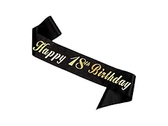 Generic HAPRTY Happy 18th Birthday Sash