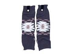 Oversized Geo Legwarmers, Grey