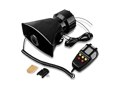 Zone Tech EH0002 5 Tone Sound Car Siren Vehicle Horn Black