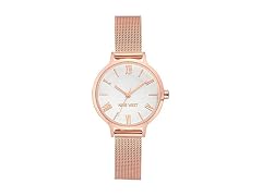 Nine West Women's NW/2228SVRG Rose Gold-Tone Watch