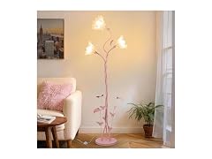 TOBUSA Flower Floor Lamp for Bedroom, 3-Head Whimsical