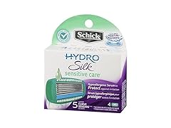 Schick Hydro Silk Sensitive Care Curve Sensing Blades, 4 counts