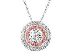 Swarovski CZ Double Circle Pendant