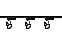 3-Light 4 ft Track Lighting Kit -Black