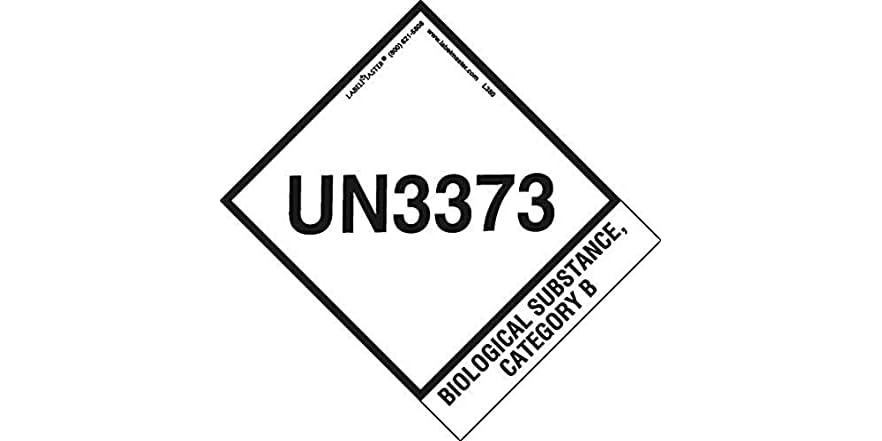 Labelmaster L380 UN3373 Label With Tab