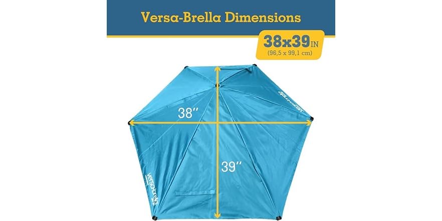 Sport-Brella Versa Umbrella – SPF 50+ Sun Protection & Adjustable Shade - Image 3