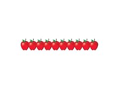 Hygloss Products Red Apples Die-Cut Bulletin Border 12pk