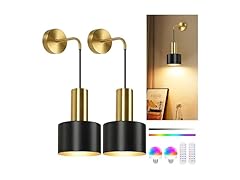 VerRon Rechargeable Battery Operated Wall Sconce, 2PK