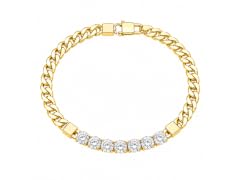 18K Gold Plated Cuban Link CZ Bracelet