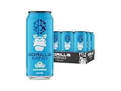 12Pk Gorilla Mind Energy Drink | Blue Raspberry