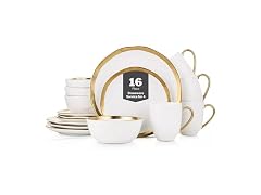 Stone Lain Modern Poreclain 16 Piece Dinnerware Set