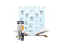 7 Item Set- Mooala Oat Milk & Stainless Steel Straws