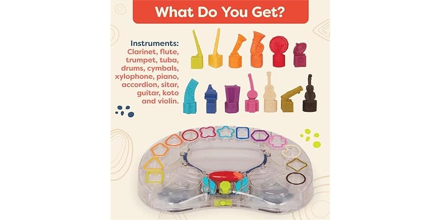 B. toys by Battat Symphony Musical Toy Orchestra for Kids 13 Instruments