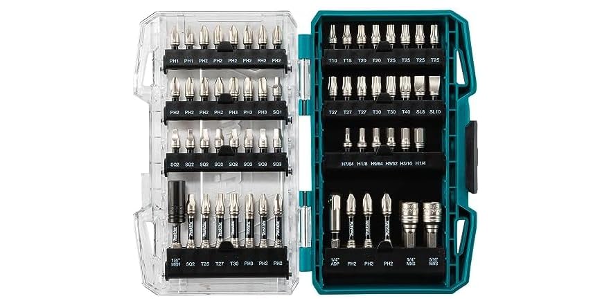 Makita E-01644 Impact Xps 60 Piece Impact Bit Set Hard Case