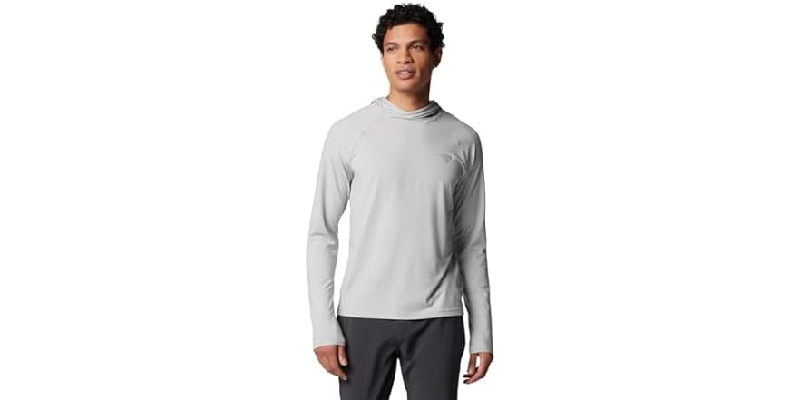 Columbia PFG Triangle II Hoodie Chemise De Randonne, Bleu Marine/Blanc, XL Homme