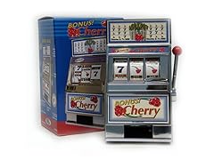 Cherry Bonus Slot Machine Bank w/Spinning Reels