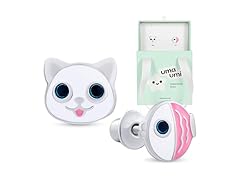 Sterling Silver Cat & Fish Stud Earrings