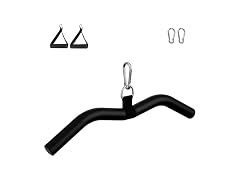 19" Lat Pulldown Bar with Non-Slip EVA Handles