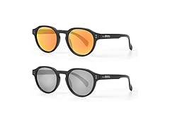 AEANU 2-Pack Polarized Sunglasses RED/SILVER