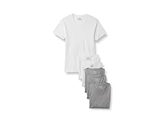 AE Mens VNeck Breathable Cotton Undershirt 6Pk