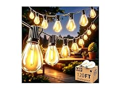 smareal 120FT Outdoor String Lights